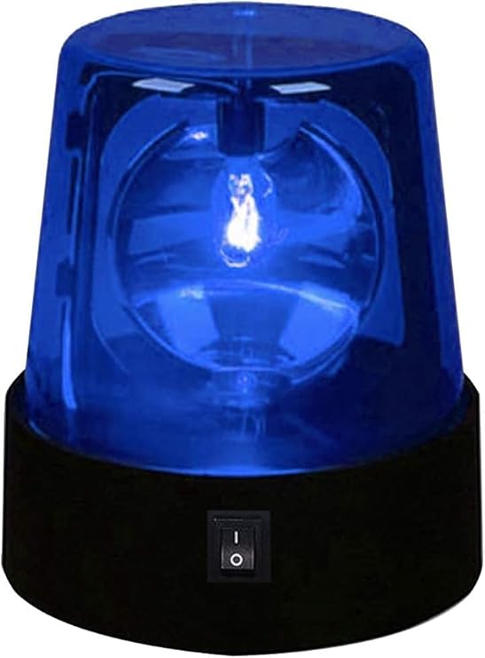 3inch Rotating Red Flashing Beacon Party Lamp DJ Strobe Light Disco Ball Light (Blue)