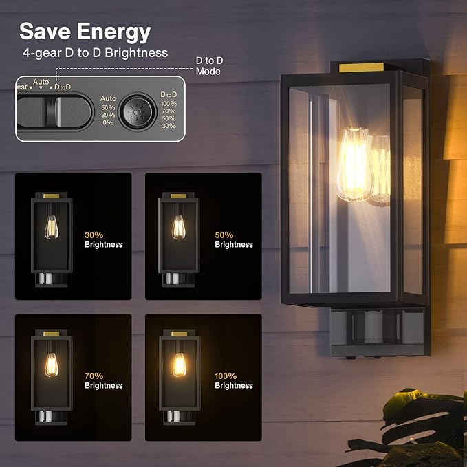 Motion Sensor Outdoor Wall Lights