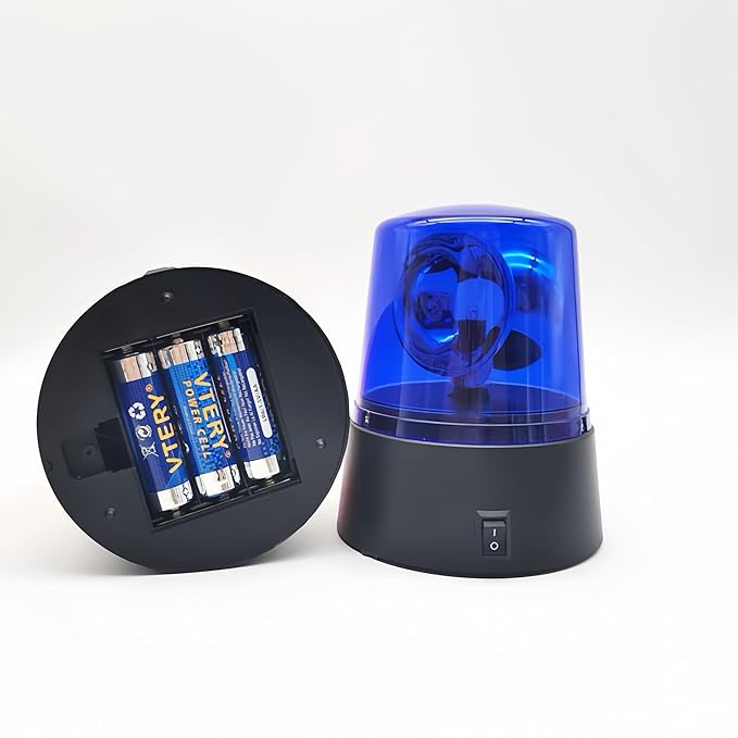3inch Rotating Red Flashing Beacon Party Lamp DJ Strobe Light Disco Ball Light (Blue)