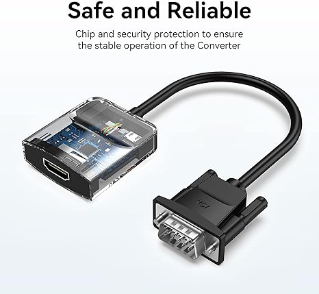 VENTION VGA to HDMI Adapter-1080P Video Dongle Adaptador