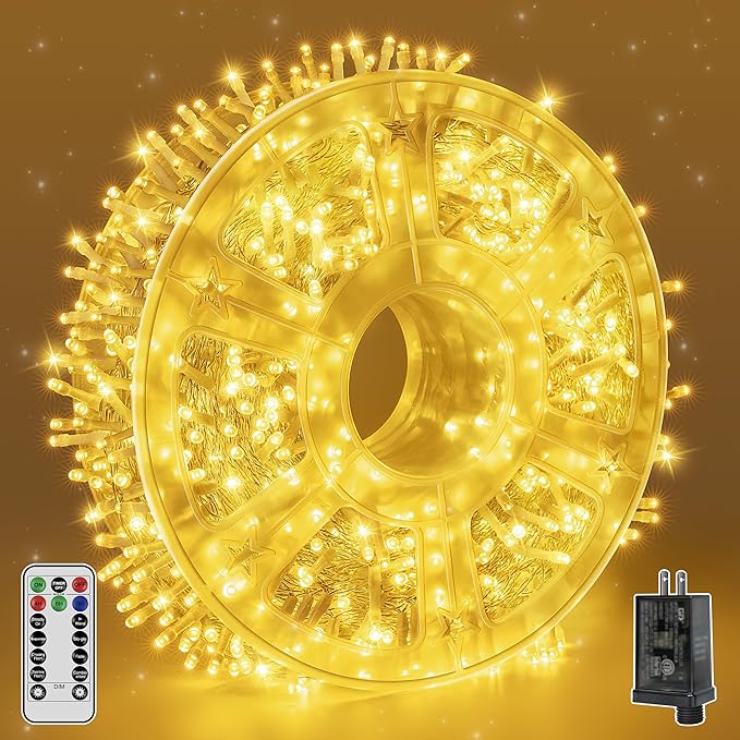 Outdoor String Lights 600LED 98FT