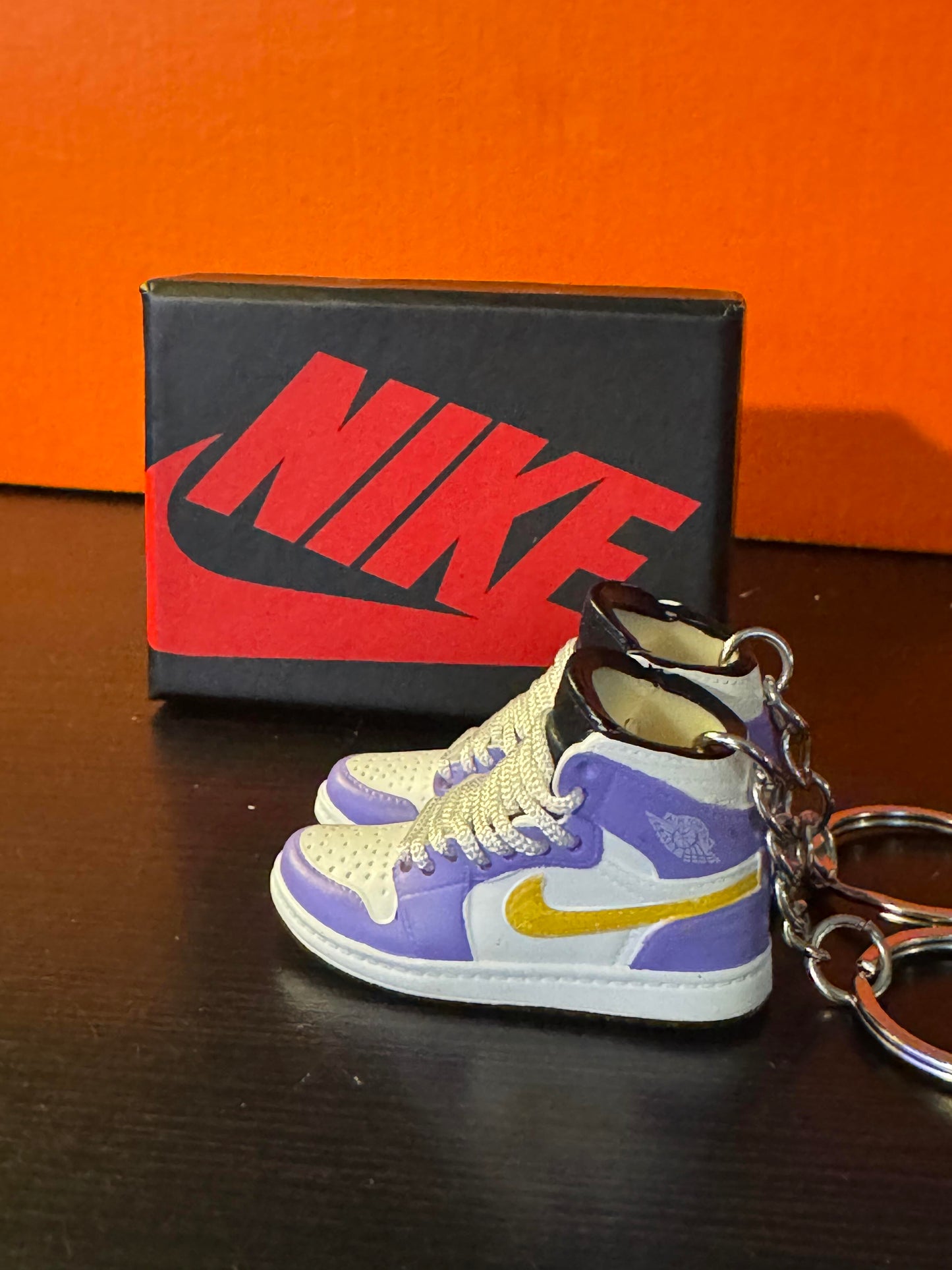 Nike Custom Made Keychains with Nike Box and Nike Bag