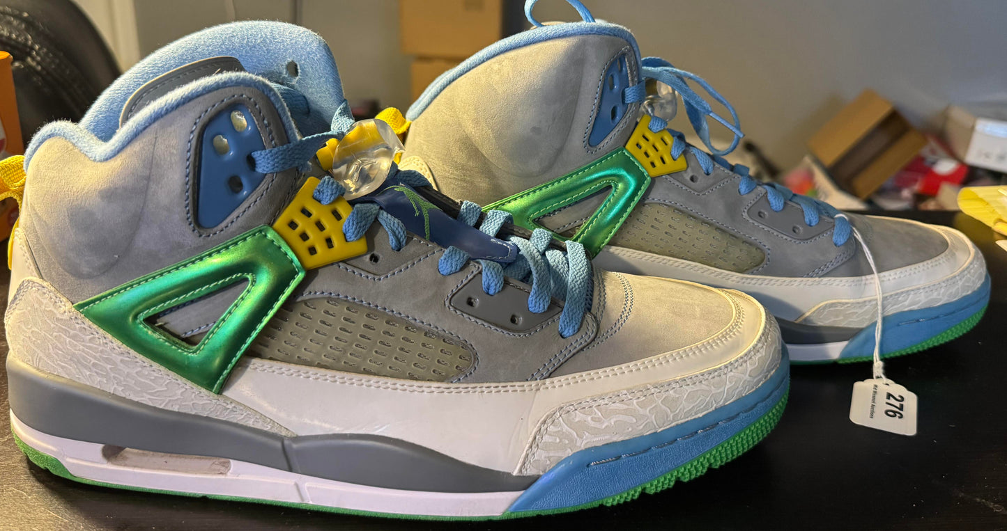 NIKE AIR JORDAN SPIZIKE "EASTER" STEALTH-POISON GREEN-BLUE SZ 13 MEN