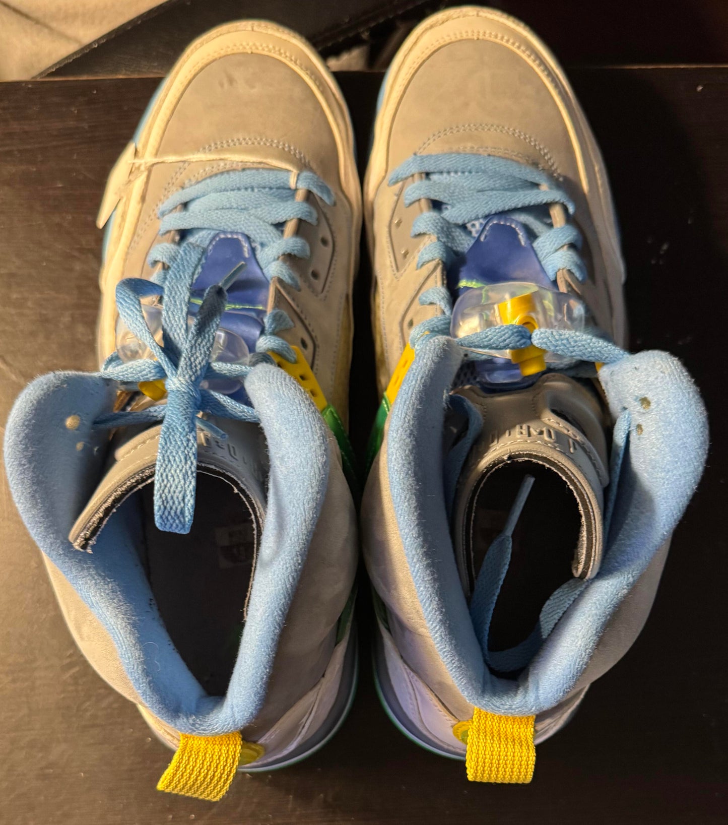 NIKE AIR JORDAN SPIZIKE "EASTER" STEALTH-POISON GREEN-BLUE SZ 13 MEN