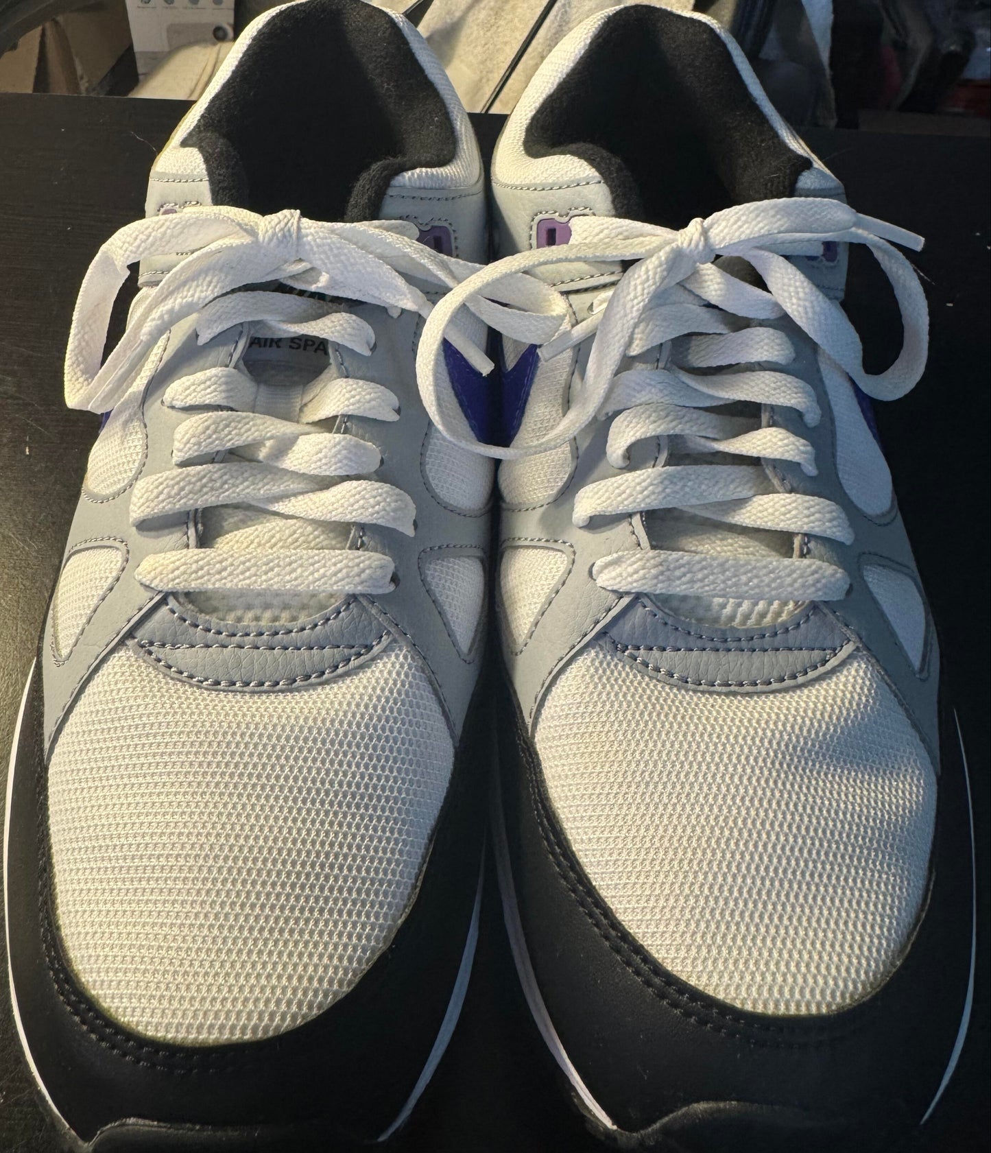 Nike Air Span 2 Hyper Grape Wolf Gray Black White AH8047-013 Men's Size 10