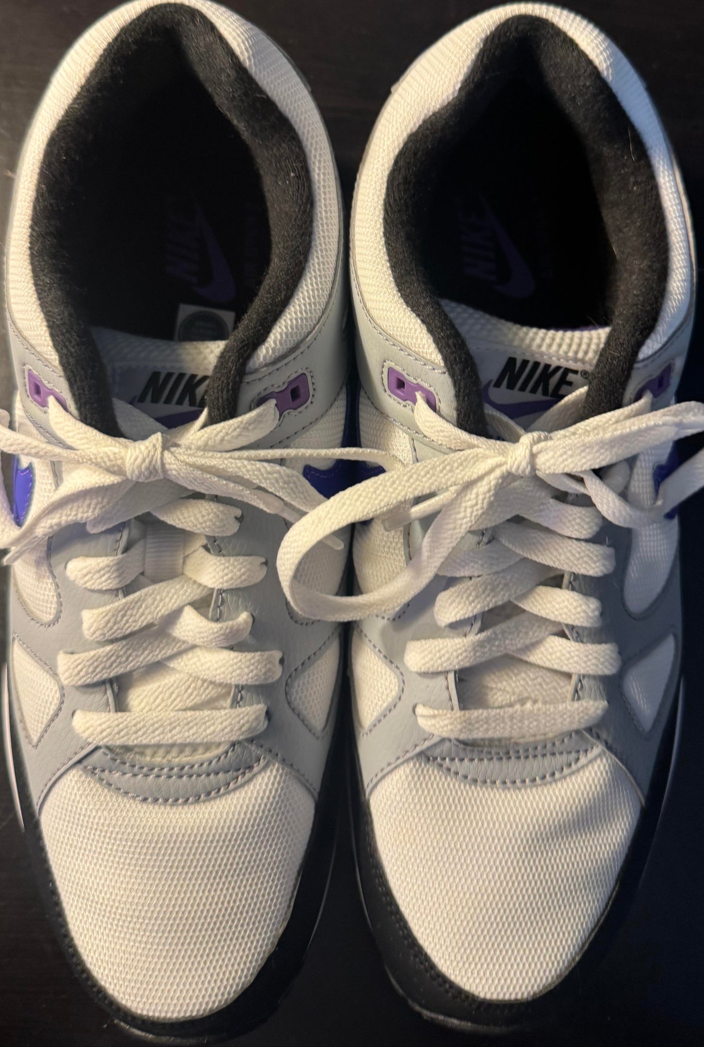 Nike Air Span 2 Hyper Grape Wolf Gray Black White AH8047-013 Men's Size 10