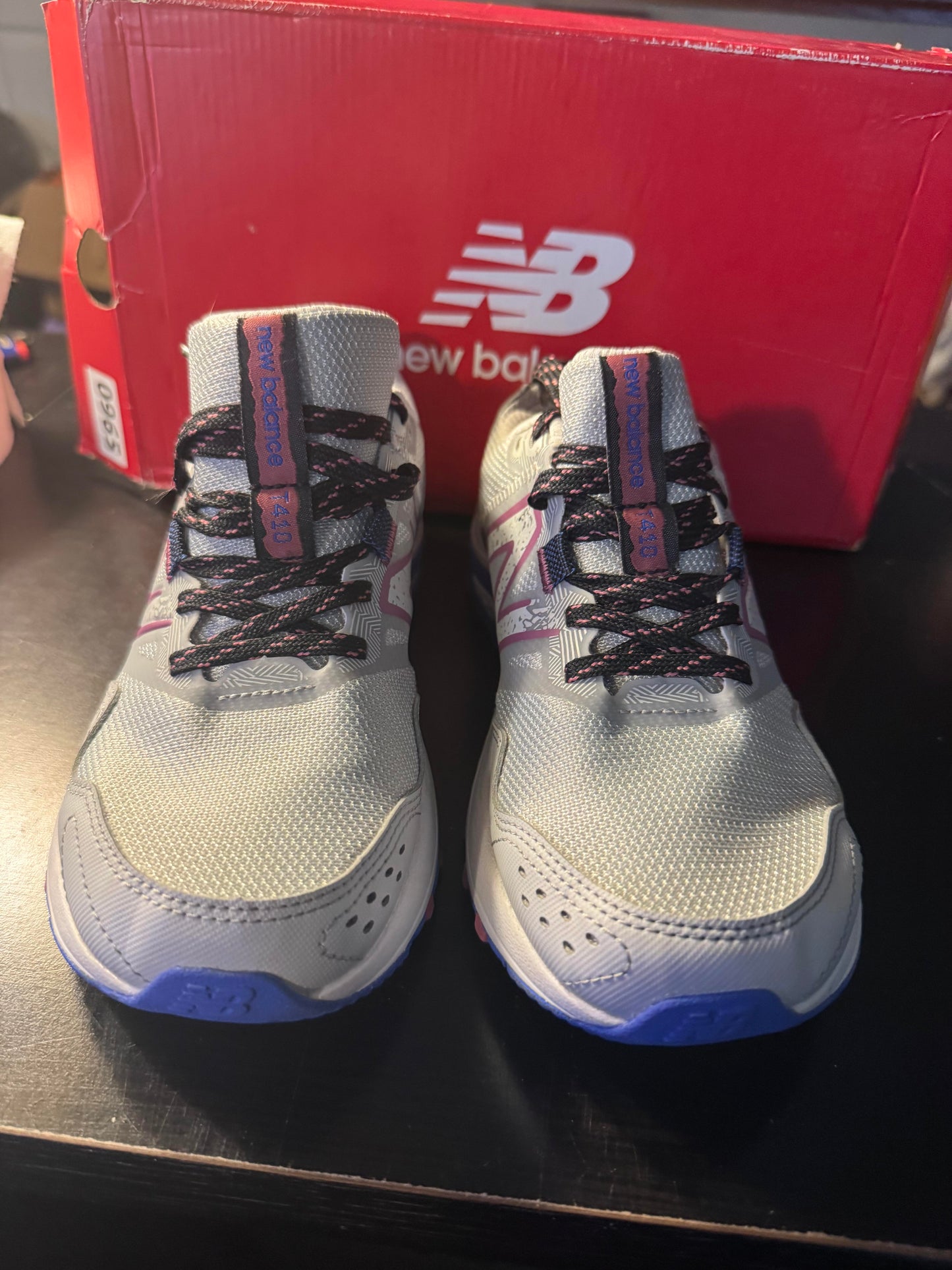 New Balance® 410 V8 Trail Running Women's Running Shoes Size 7W - Blue/Grey