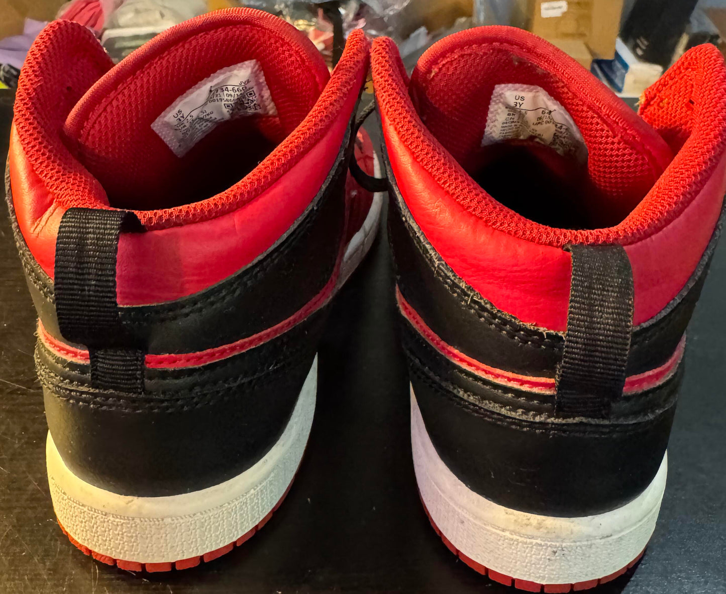 Nike Jordan 1 Mid Reverse Bred (PS) Size 3Y