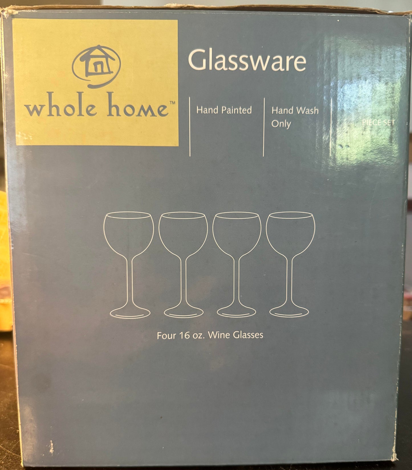 WHOLE HOUSEWARES | Wine Glasses Set of 4 | (16 oz)