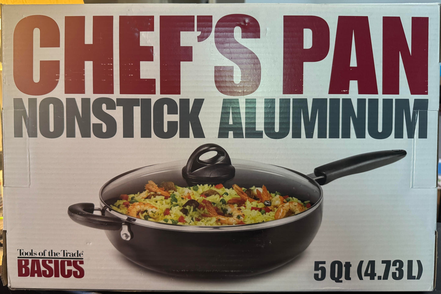 Chef's Pan Nonstick Aluminum 5QT (4.73L)