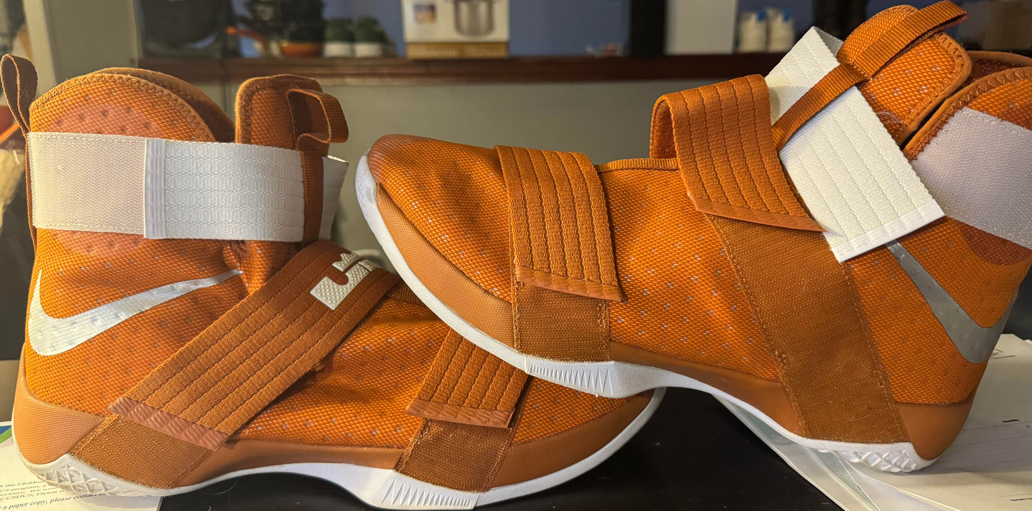 Nike LeBron Soldier 10 TB 'Texas Longhorns' Size 17M