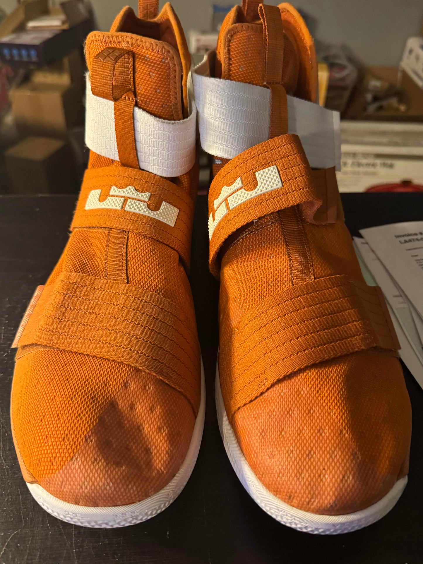 Nike LeBron Soldier 10 TB 'Texas Longhorns' Size 17M