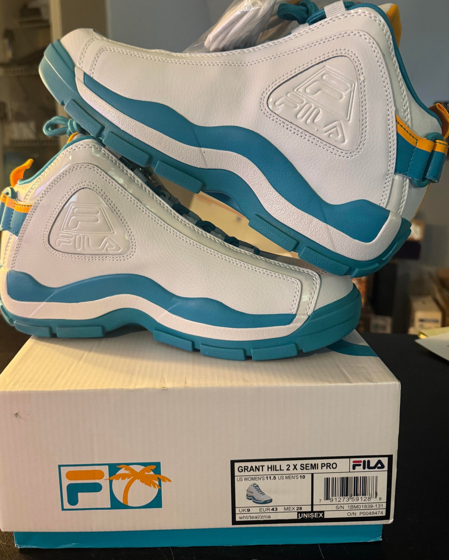 Fila Semi-Pro x Grant Hill 2 'Flint Tropics Home' Size 10M