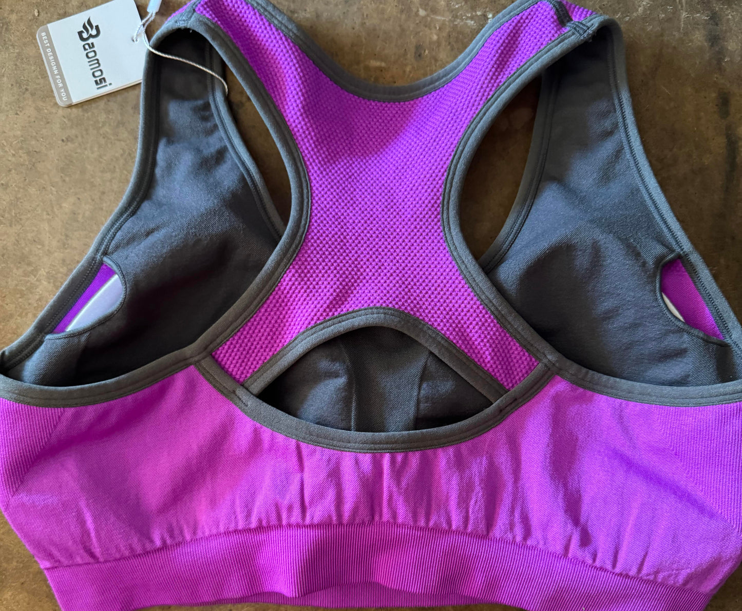 Women Racerback Sports Bras for Women High Impact X-Large (Purple)