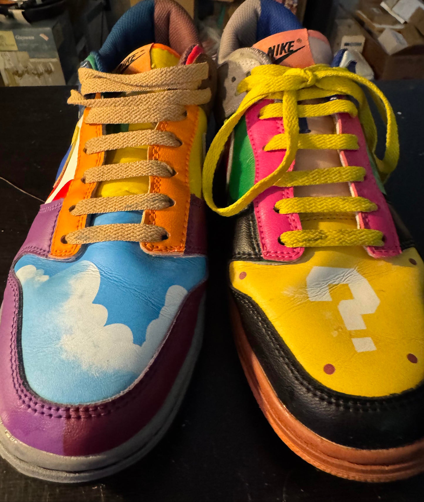 Nike Custom Super Mario SB Dunk Low "What the Mario?" Size 10.5-11M