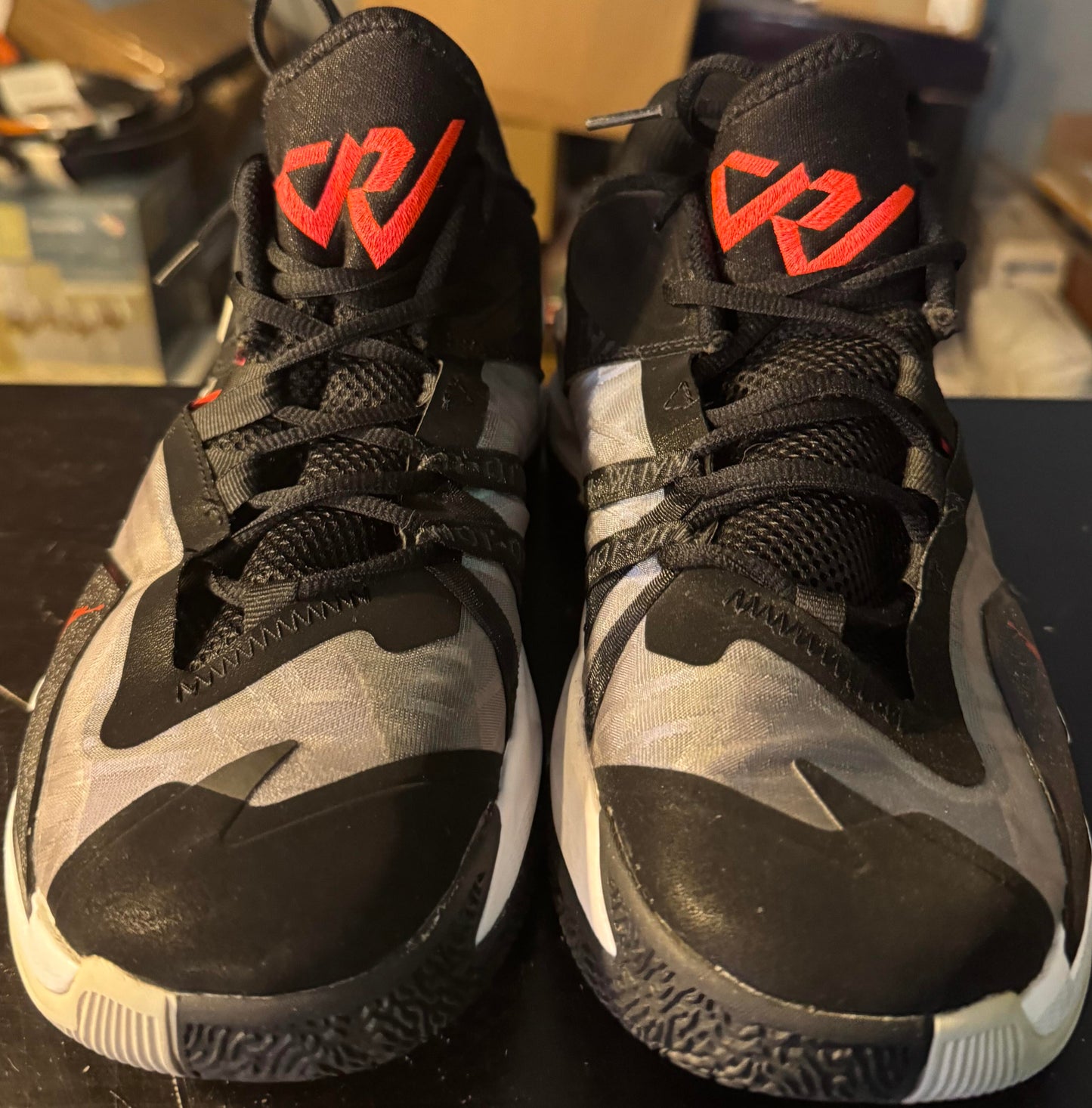 Jordan One Take 3 "Black White Bright Crimson" Size 10M