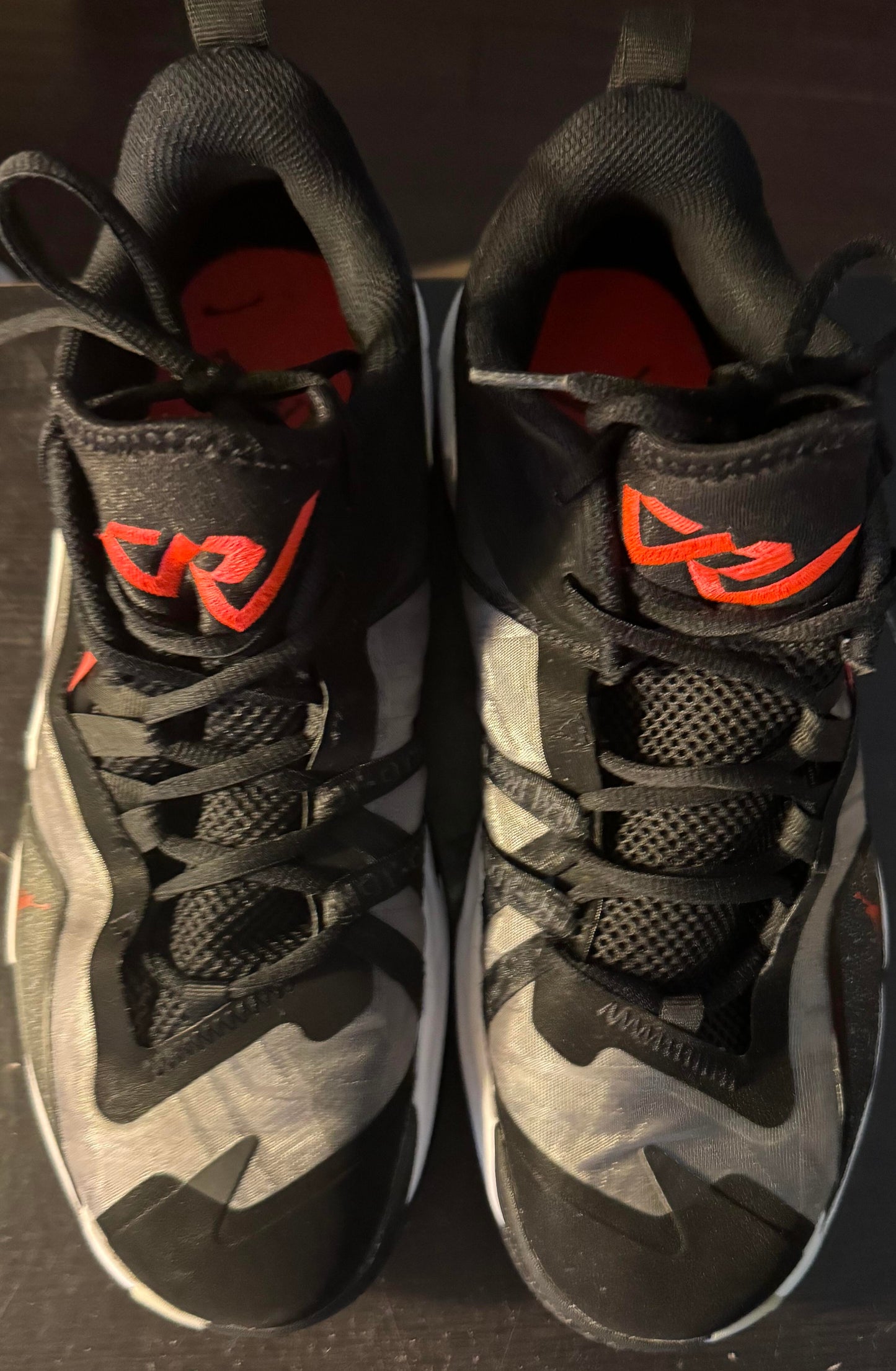 Jordan One Take 3 "Black White Bright Crimson" Size 10M