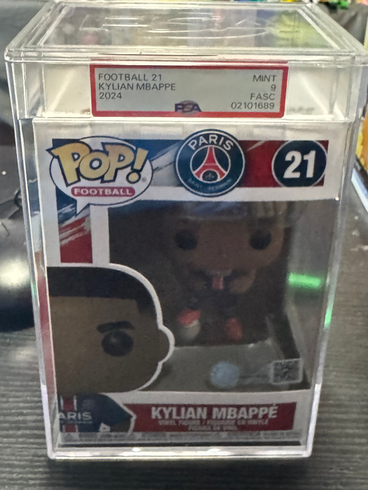Kylian Mbappe #21 Funko Pop PSA 9