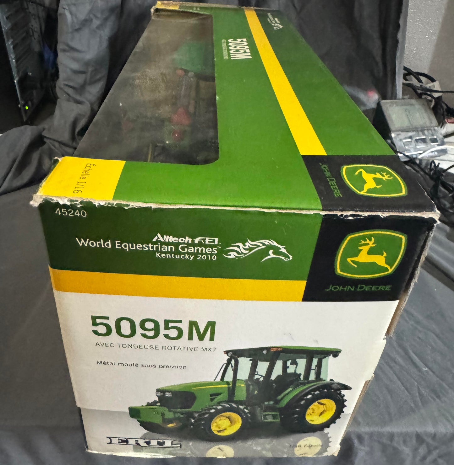 1/16 John Deere 5095M Tractor With Front Wheel Assist & MX7 Bush Hog Rotary Mower