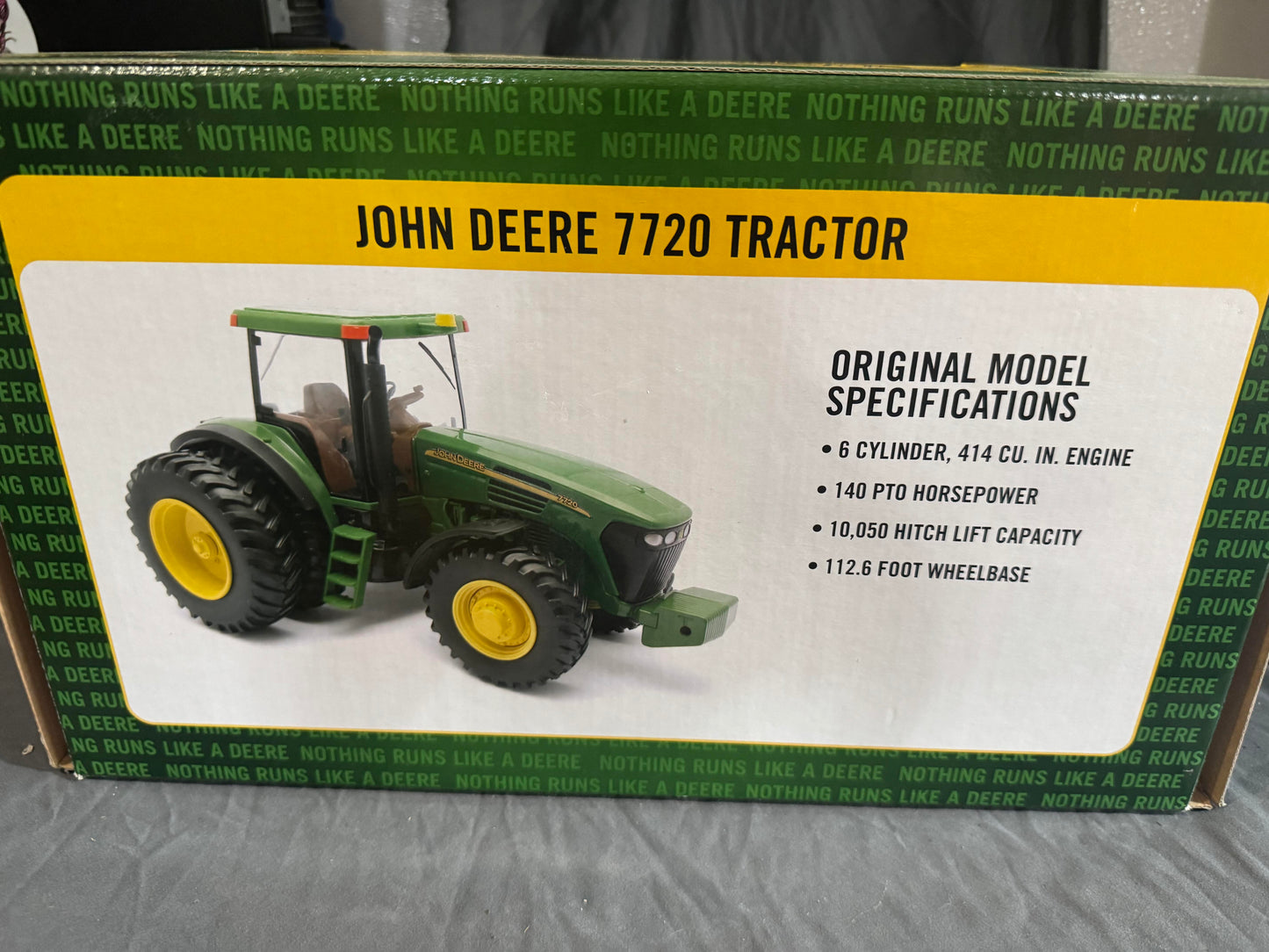 1/16 John Deere 7720 Tractor With Front Wheel Assist & Duals, Dealer Edition