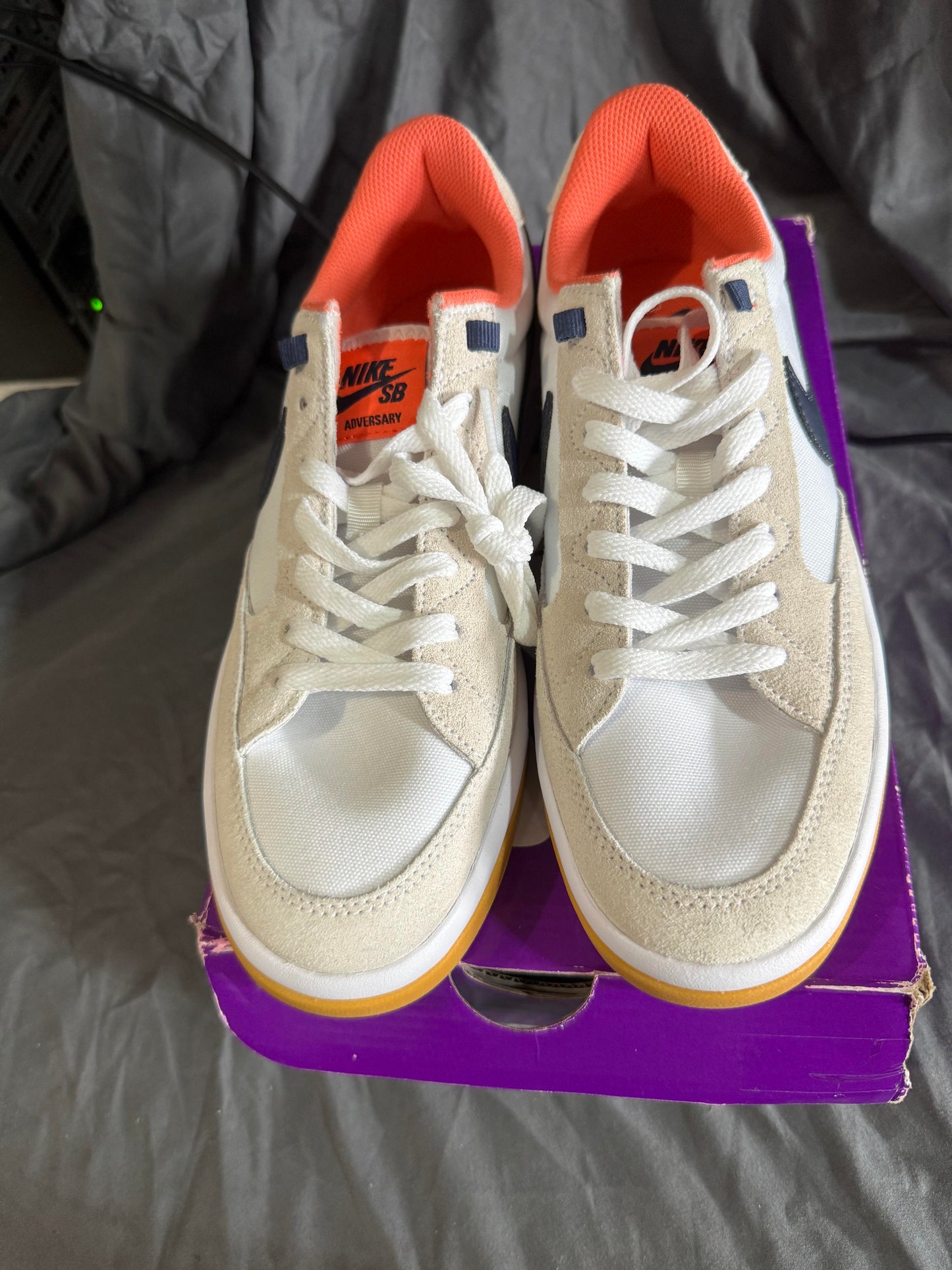 Nike Adversary Premium SB Turf Orange Gum Size 8.5M - COA Authentic