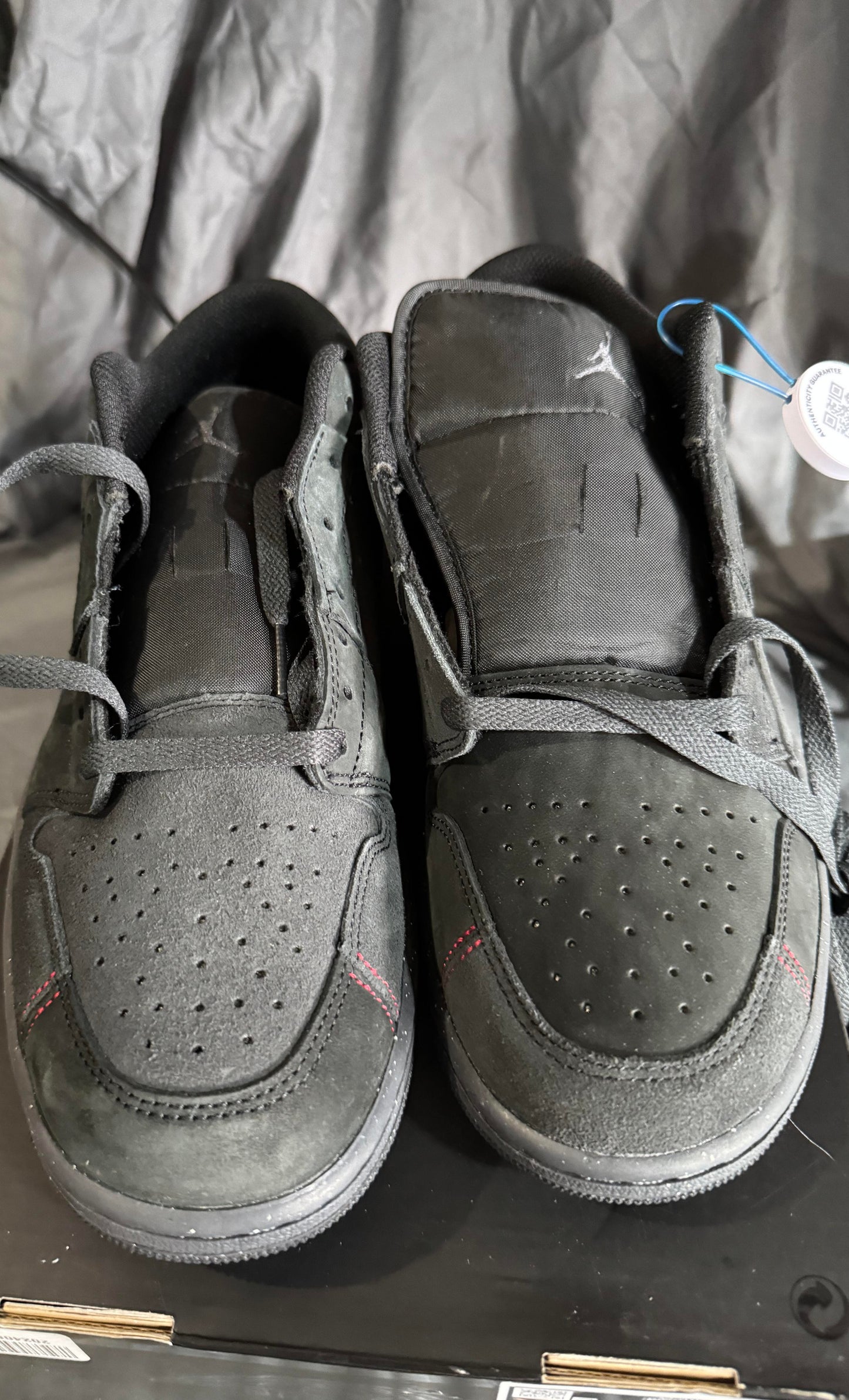 Jordan 1 Low SE Craft Dark Smoke Grey Varsity Red Size 11M