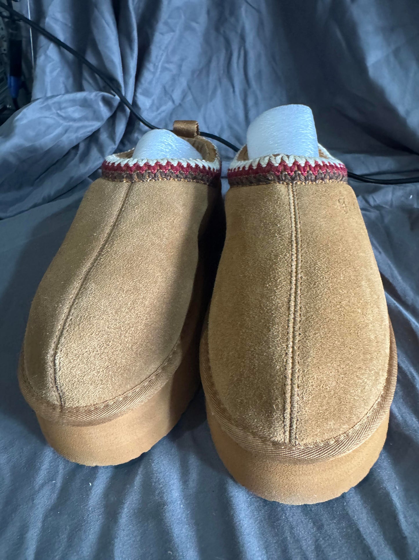 Women’s High Platform Slip-no Suede Slippers Size 7W