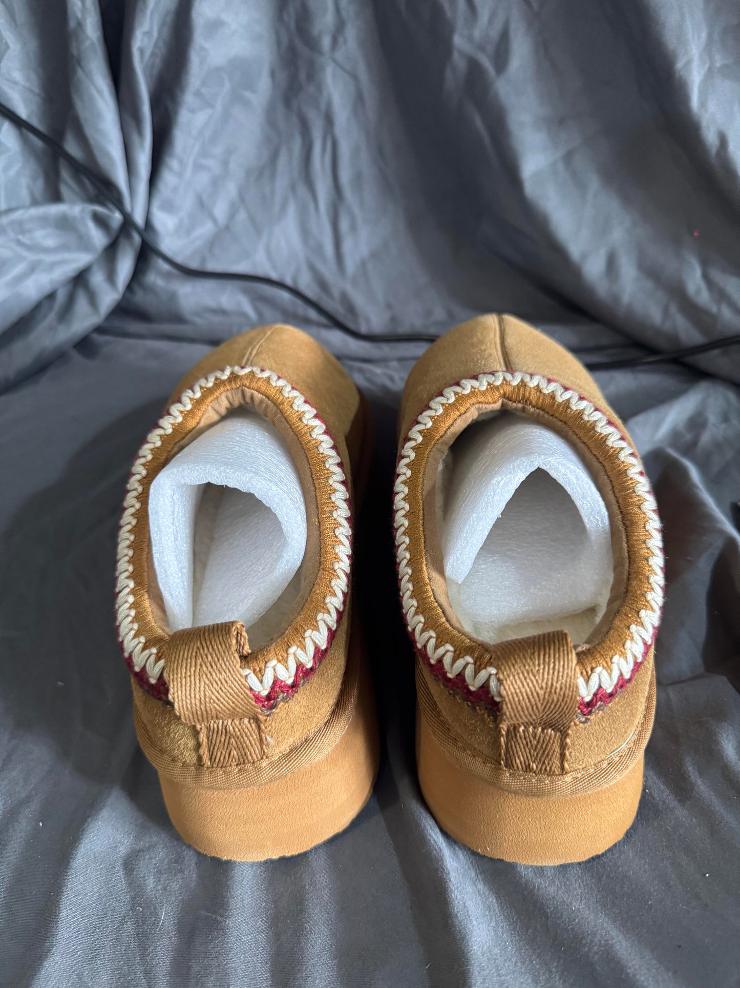 Women’s High Platform Slip-no Suede Slippers Size 7W