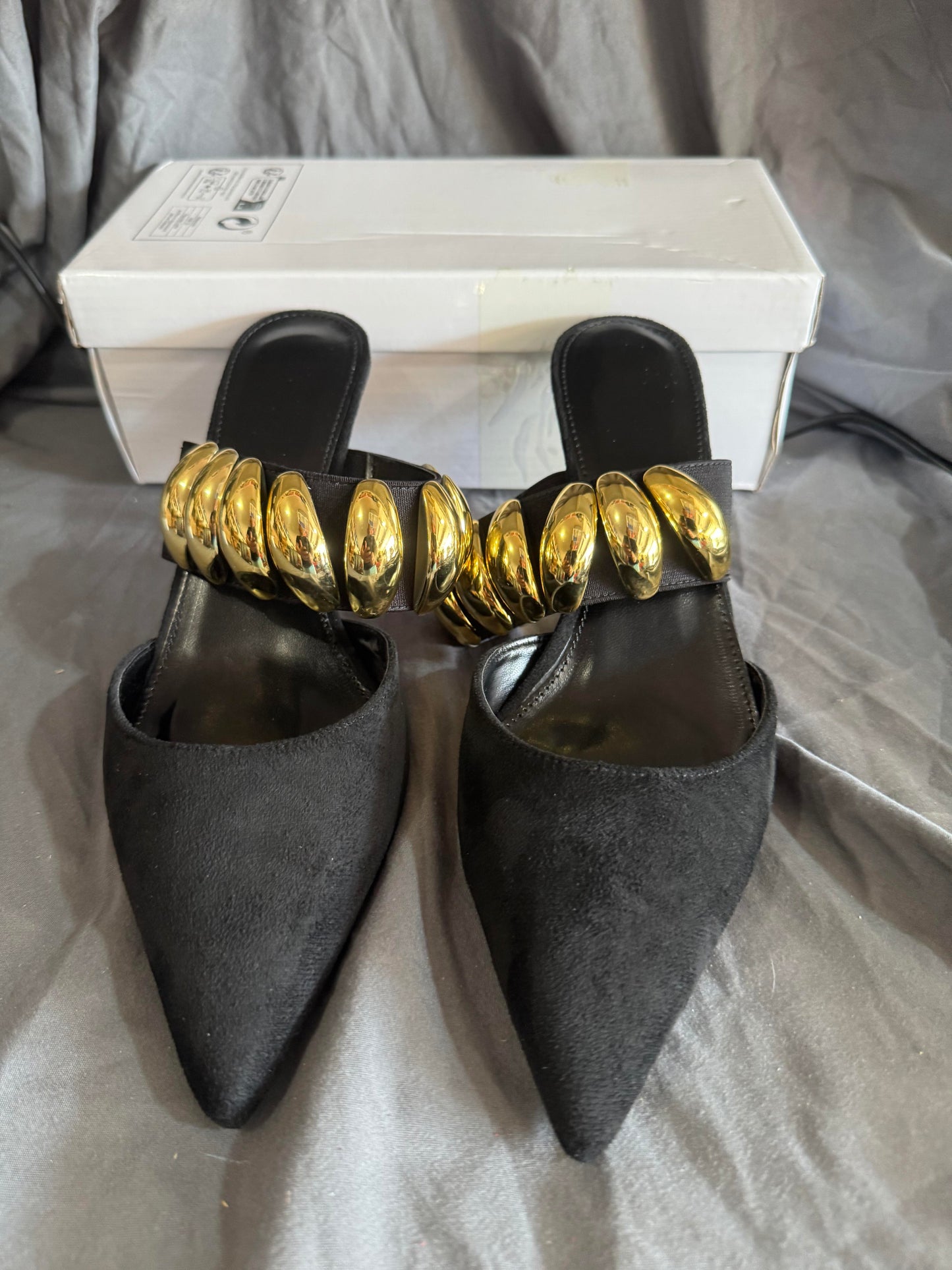 Black High Heels Size 10W