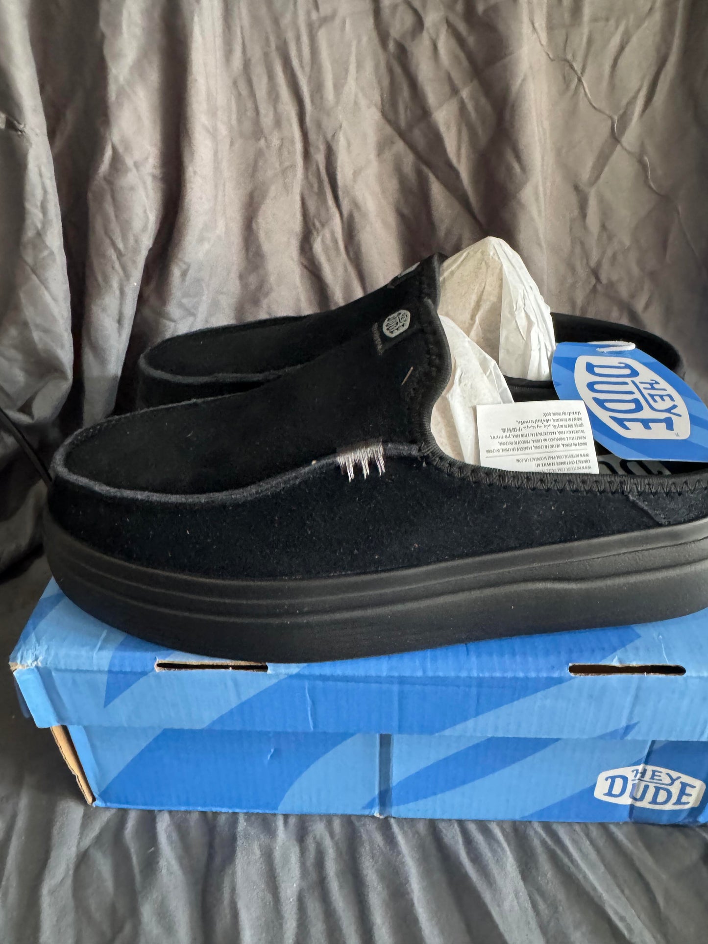 Hey Dude Austin Lift Classic Black Size 8W