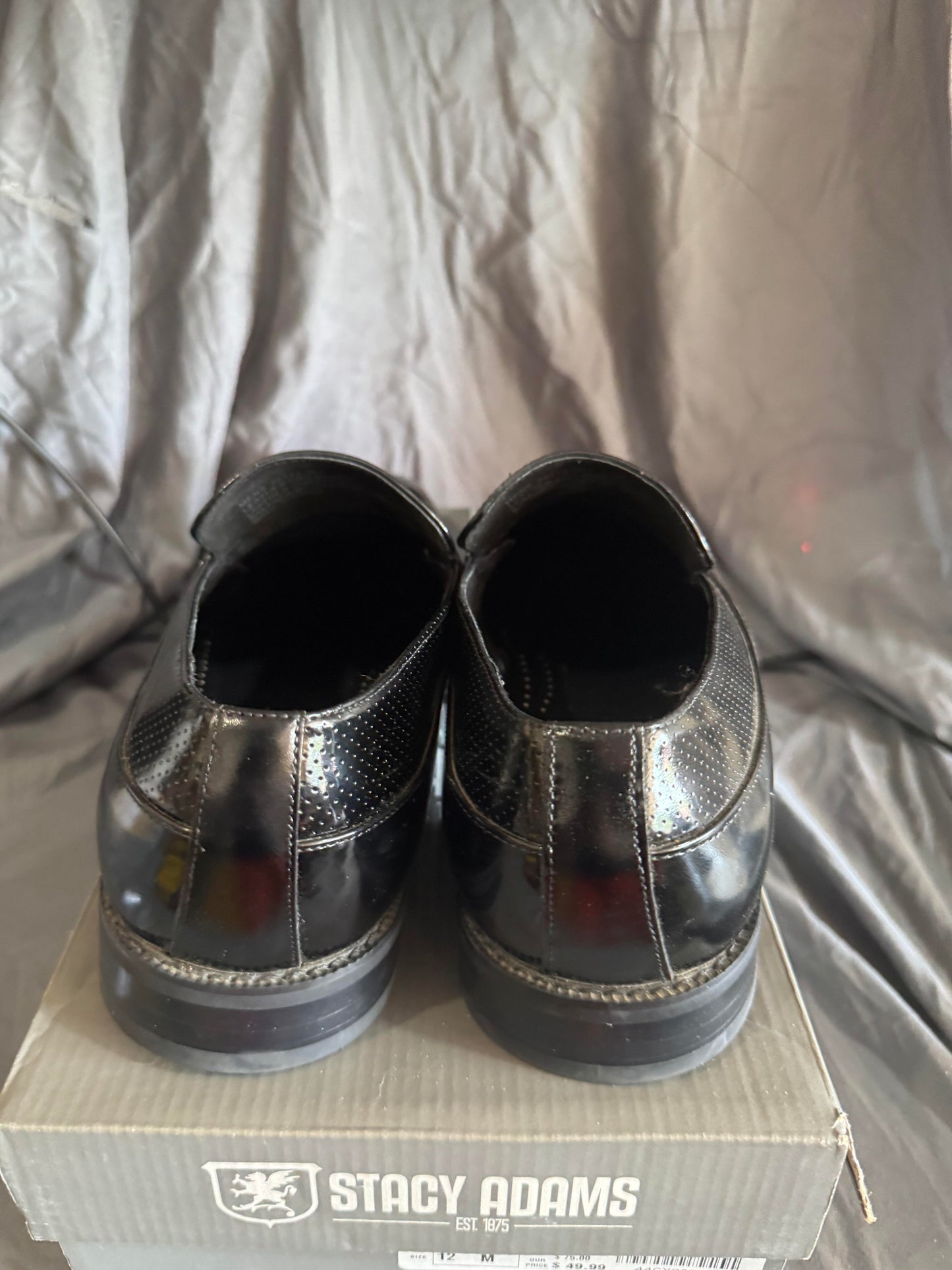 Stacy Adams Black Dress Shoe Size 12M