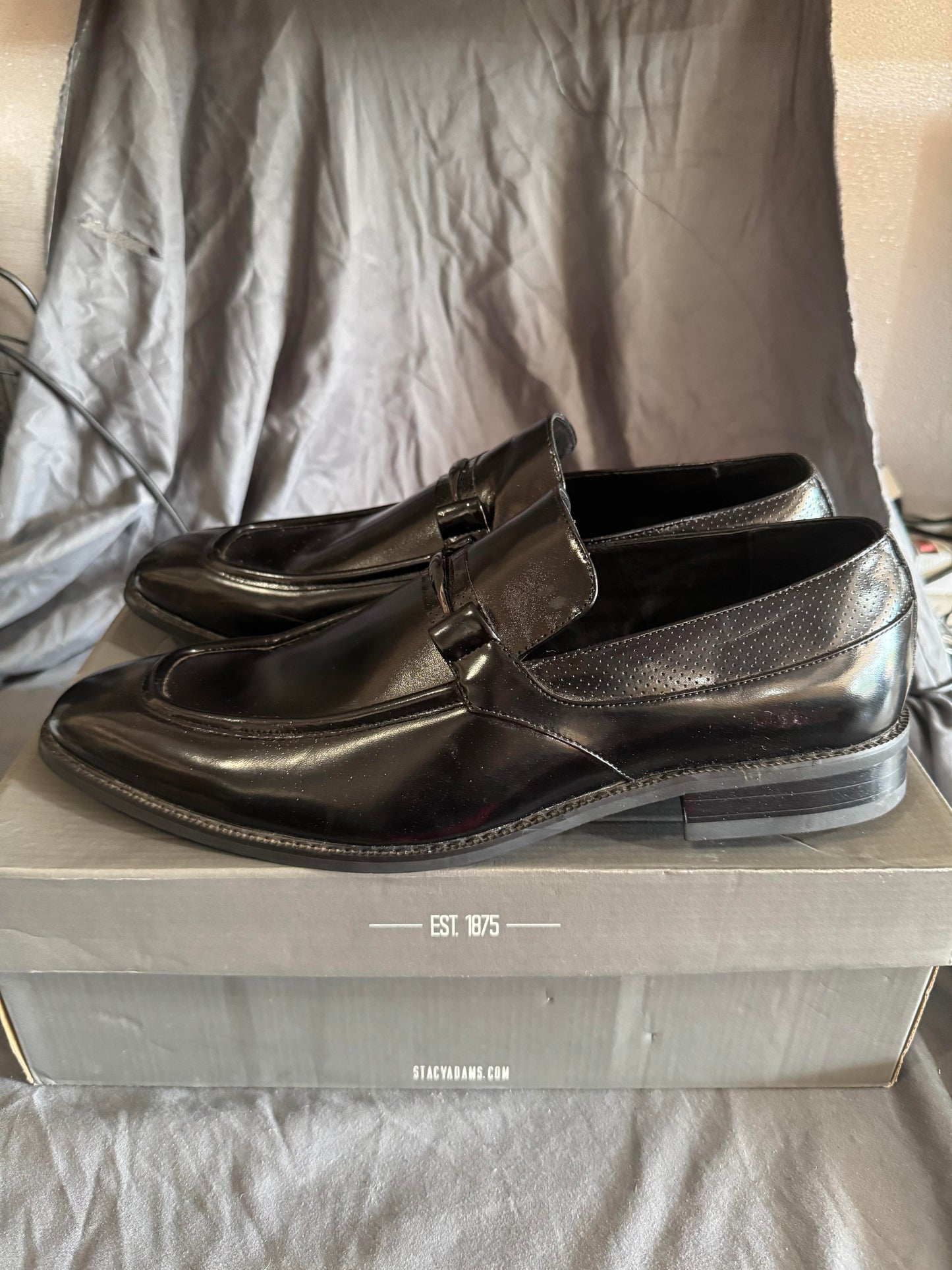Stacy Adams Black Dress Shoe Size 12M