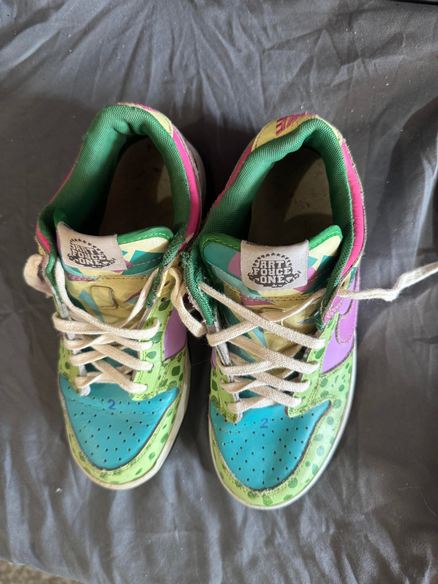 Nike Custom "Art Force One" Dunk Size 8Y