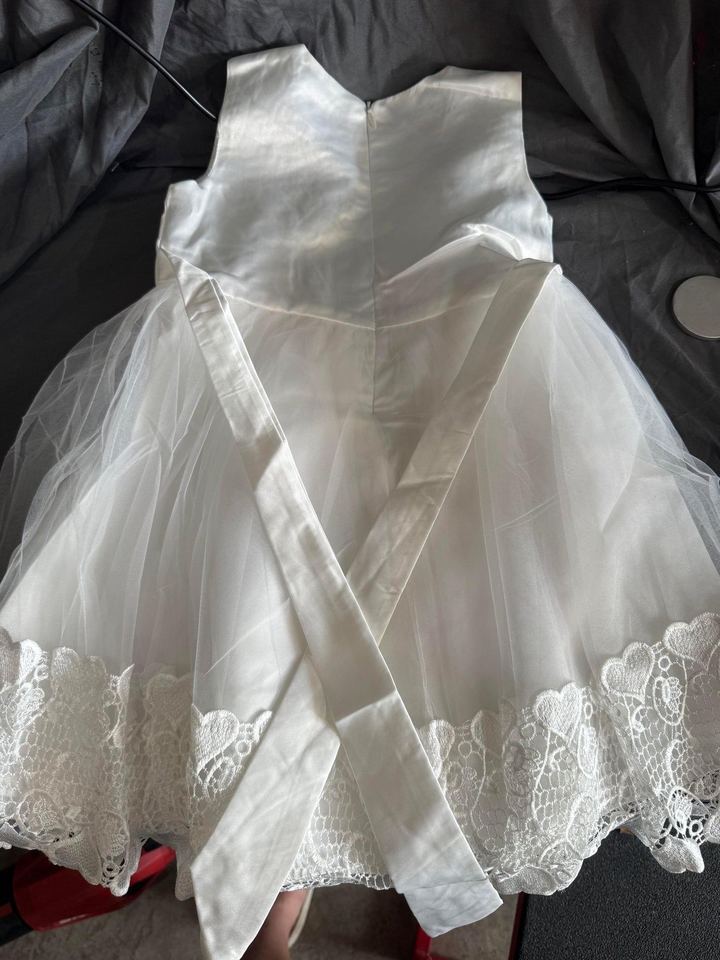 Shein Girls Special Event White Dress Size 5Y