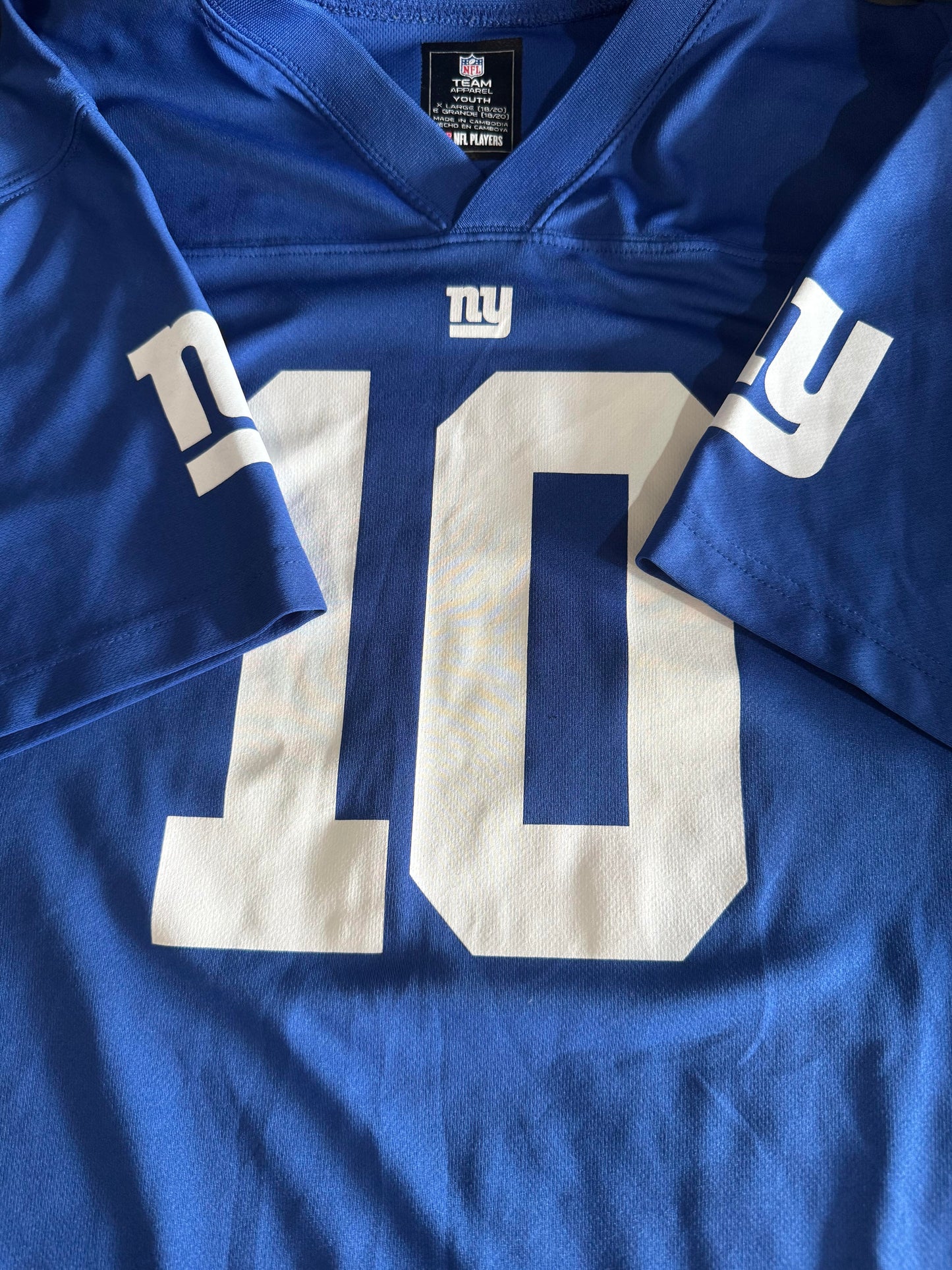 NFL Eli Manning Jersey Youth XL (18-20) NY Giants Pre-Owned