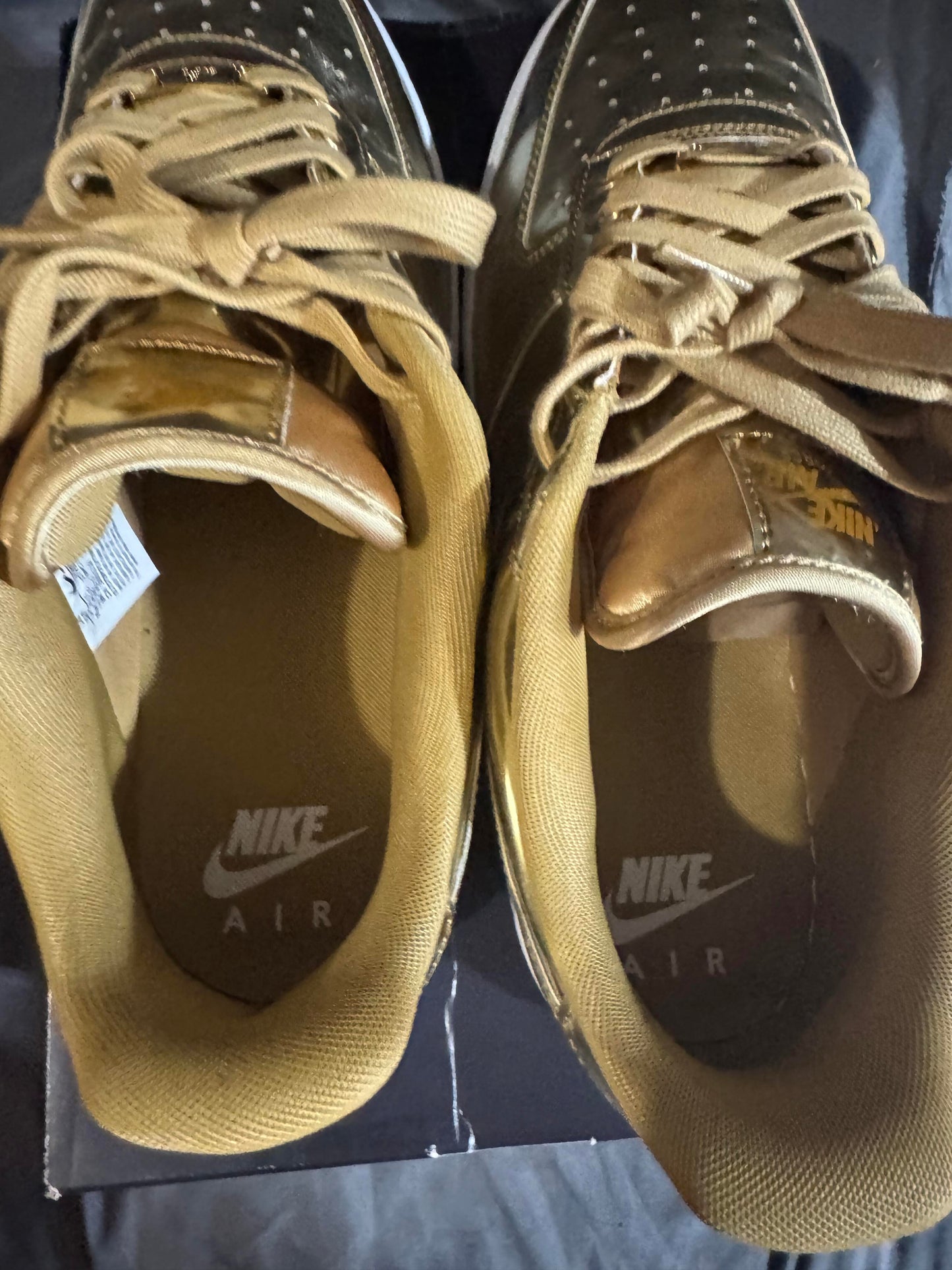 Nike Air Force 1 Low Metallic Gold (Women's) Like New Size 13W