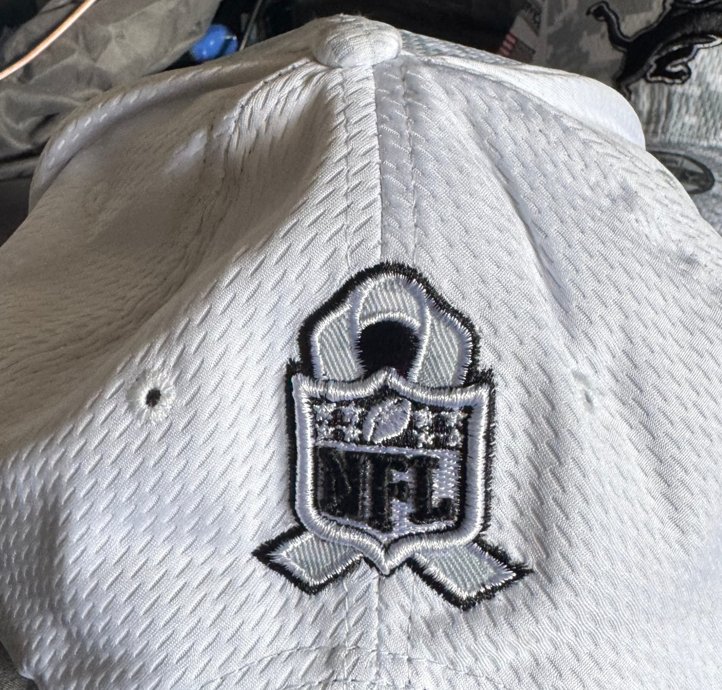 New Era Detroit Lions Adjustable White Camo Salute to Service