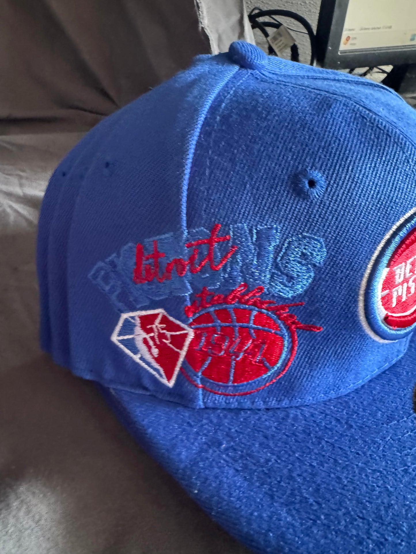 New Era Detroit Pistons Snapback Hat 75th Anniversary