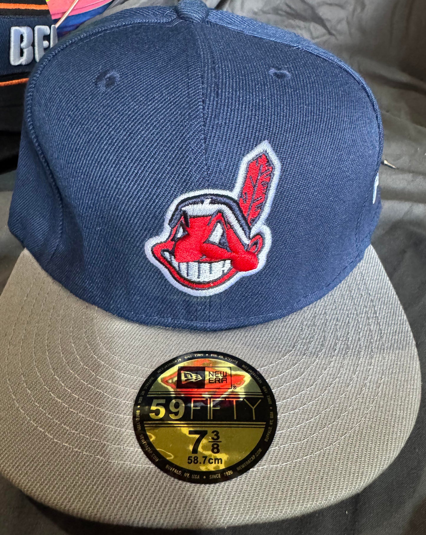 New Era Cleveland Indians Fitted Hat (7 3/8)