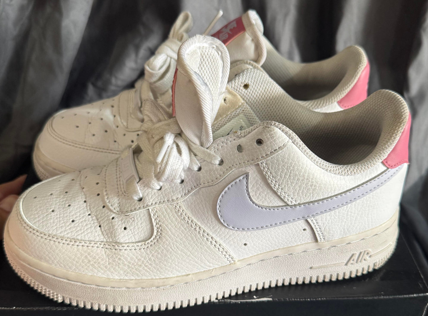 Pre-Owned Nike Air Force 1 Low White Desert Berry Women's Size 7.5
