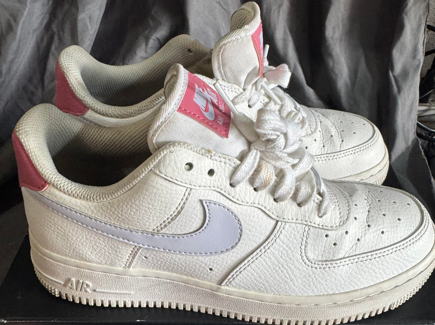 Pre-Owned Nike Air Force 1 Low White Desert Berry Women's Size 7.5