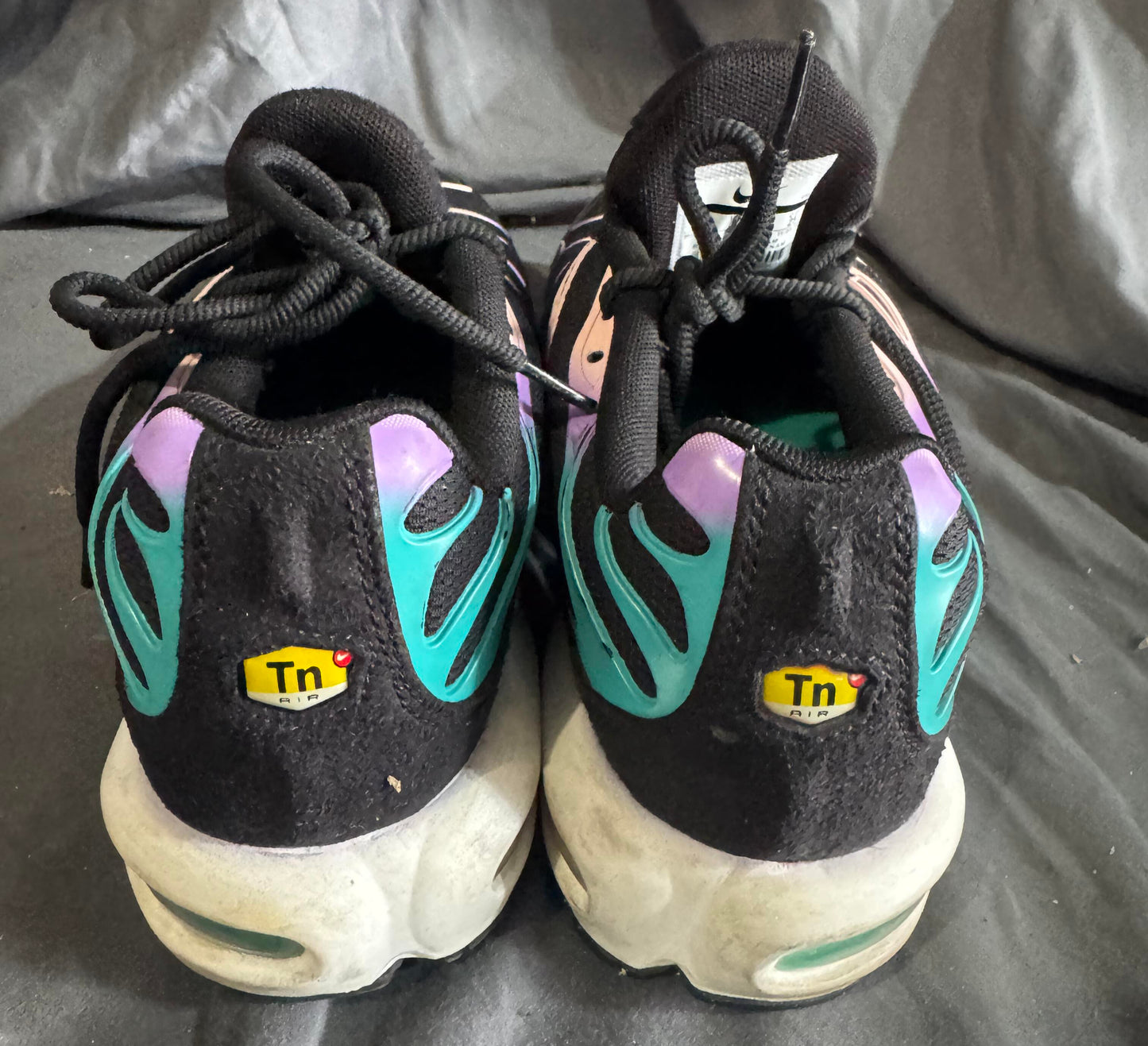 Pre-Owned Nike Air Max Plus ‘Have a Nike Day’ BQ7224-001 Black Multi Color Size 7Y