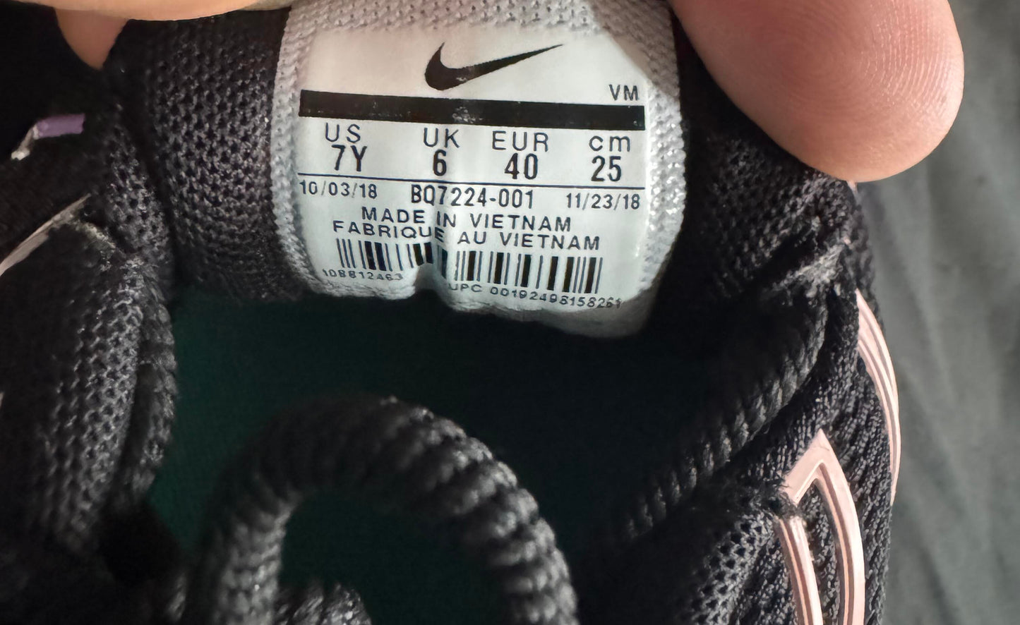 Pre-Owned Nike Air Max Plus ‘Have a Nike Day’ BQ7224-001 Black Multi Color Size 7Y