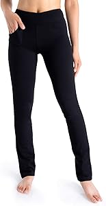 Yogipace,5 Pockets,Women's Straight Leg Yoga Dress Pants Workout Pants (Large)