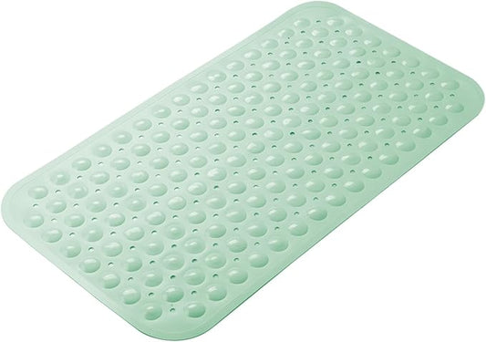 AmazerBath Bath Tub Mat, Medium Size 27.6 x 15 Inches (Mint Green)