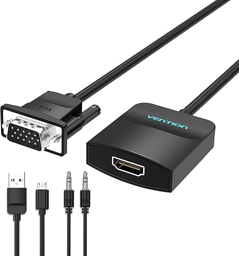 VENTION VGA to HDMI Adapter-1080P Video Dongle Adaptador