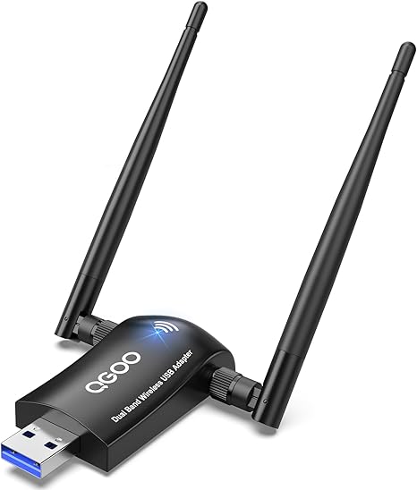 Wireless WiFi Adapter for Desktop PC - QGOO AC1300Mbps