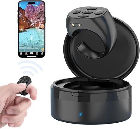 ZDHCM Fingertip Wireless Bluetooth Remote Control-Upgrades Remote Tiktok Scrolling Ring