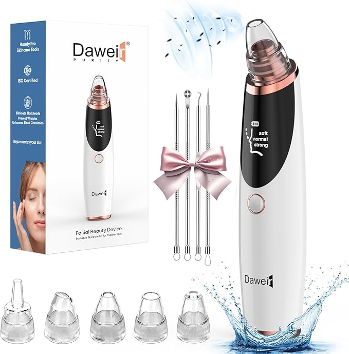 Blackhead Remover Pore Vacuum - Pimple Extractor Tools Pore Cleaner toolfor Face & Nose