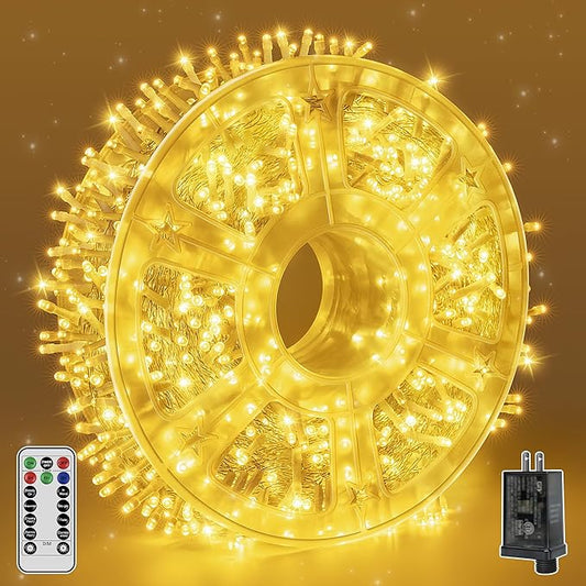 Outdoor String Lights 600LED 98FT